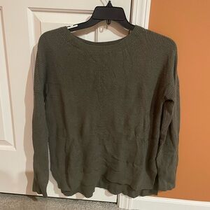 Abercrombie & Fitch Khaki Women's Crew Neck Sweater